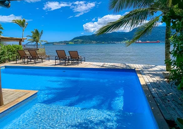 Piscina Climatizada - Vila das Velas - Pousada com vista para o mar em Ilhabela