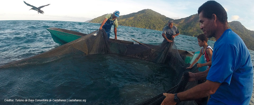 Cerco de pesca - Praia de Castelhanos - Ilhabela - Turismo de Base Comunitária Castelhanos