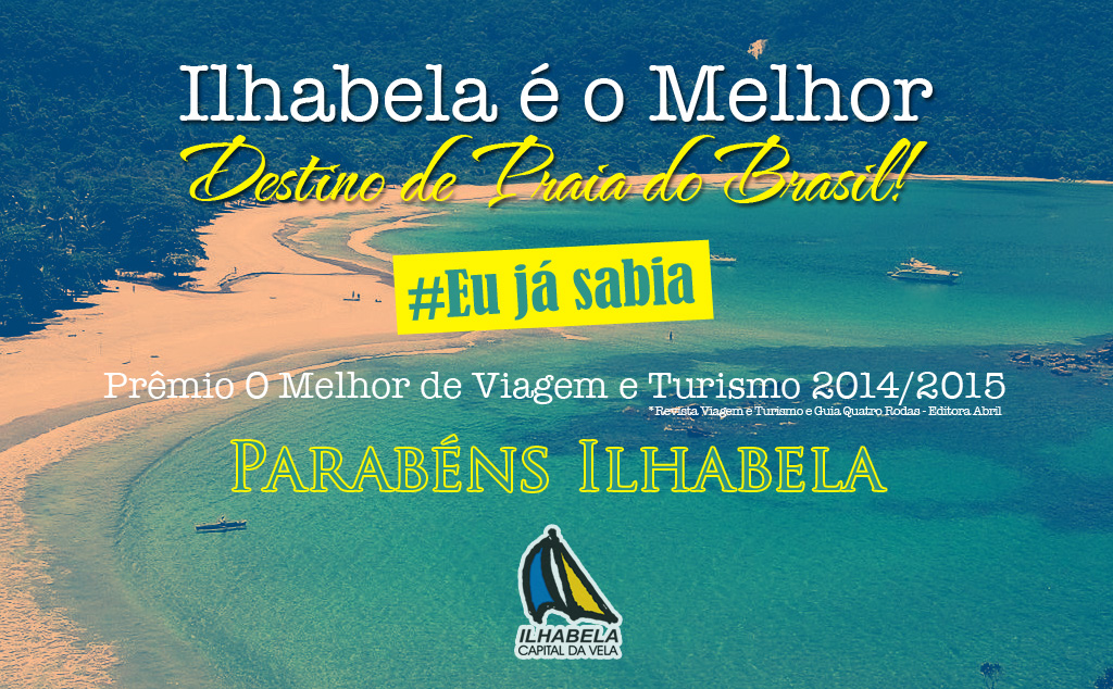 Ilhabela é eleita o melhor destino de Praia do Brasil