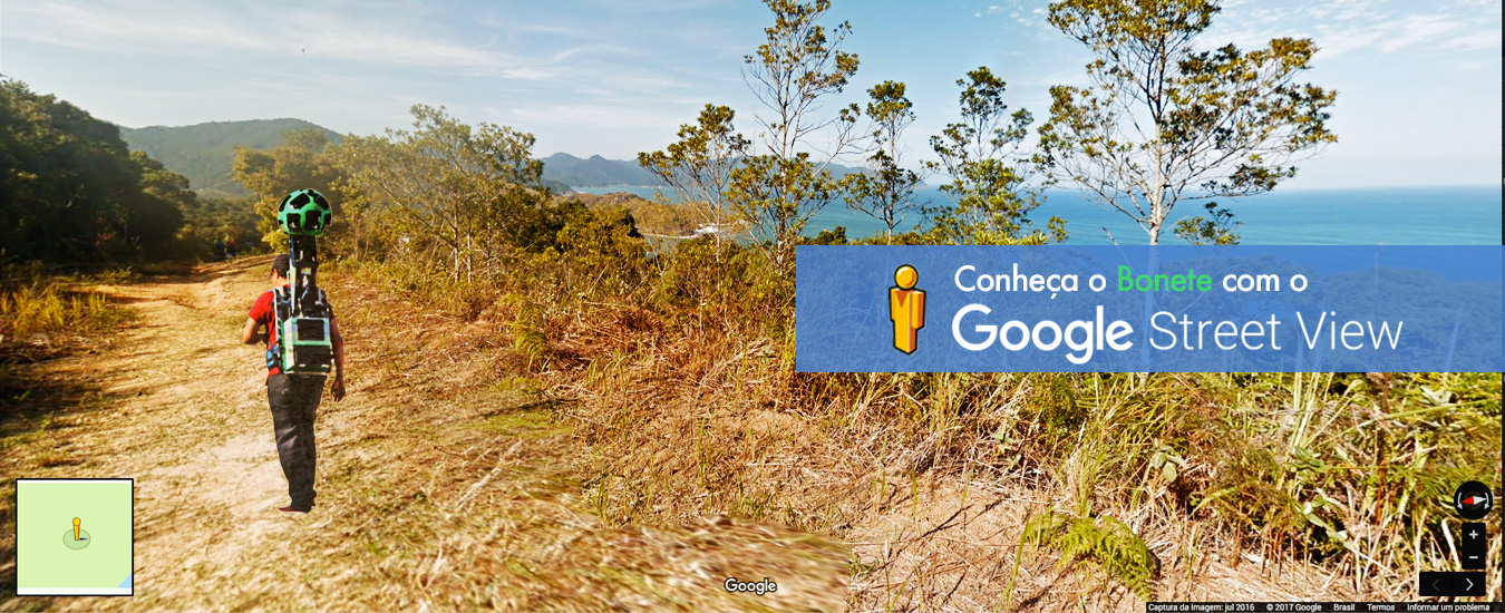 Banner Google Street View no Bonete em Ilhabela