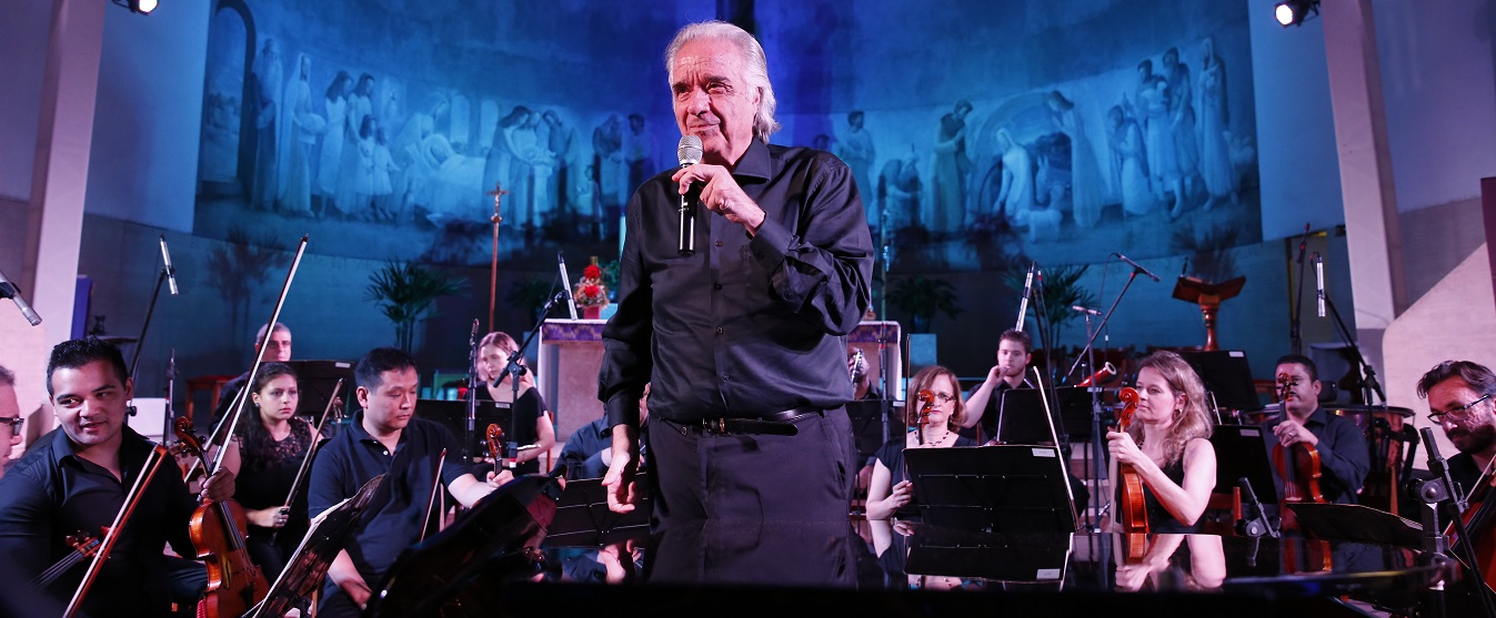 Bachiana Filarmonica SESI-SP com maestro João Carlos Martins em Ilhabela (Foto: Ayrton Vignola)