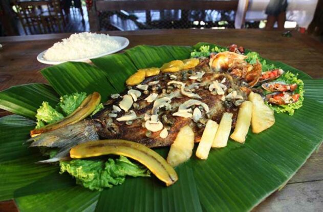 Peixe a caiçara - Restaurante Nova Iorqui - Ilhabela