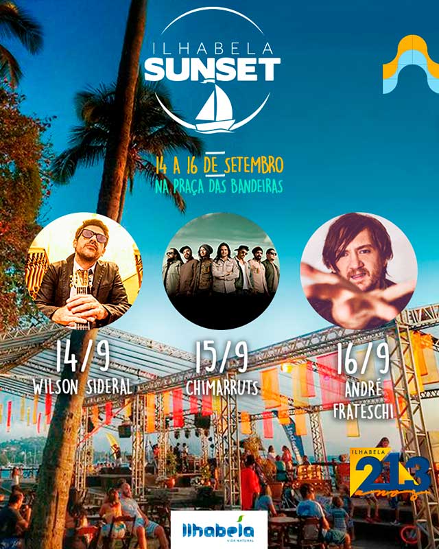 Ilhabela Sunset acontece de 14 a 16 de setembro