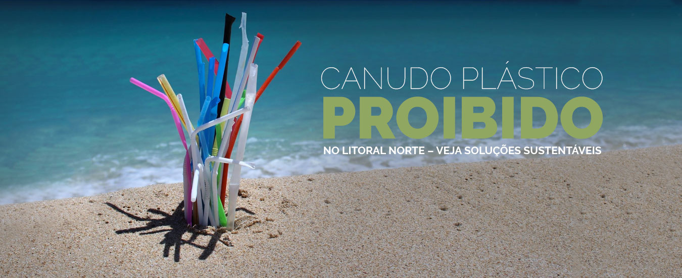 Canudo plástico proibido no Litoral Norte - Veja soluções sustentáveis para este verão