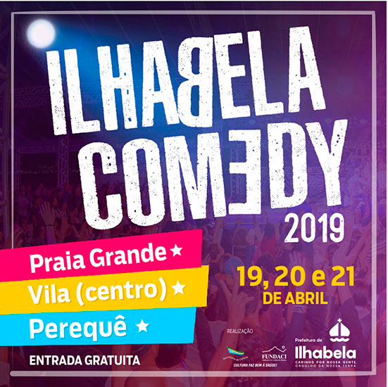 Ilhabela Comedy - Show de stand up comedy em Ilhabela - Abril de 2019