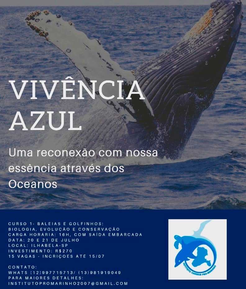 Vivência Azul - Curso Baleias e Golfinhos - Instituto Ilhabela Pró-Marinho