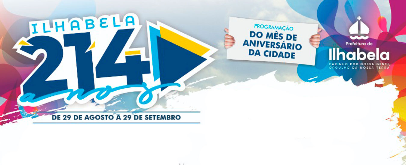 Programação completa- Aniversário de Ilhabela - 214 anos