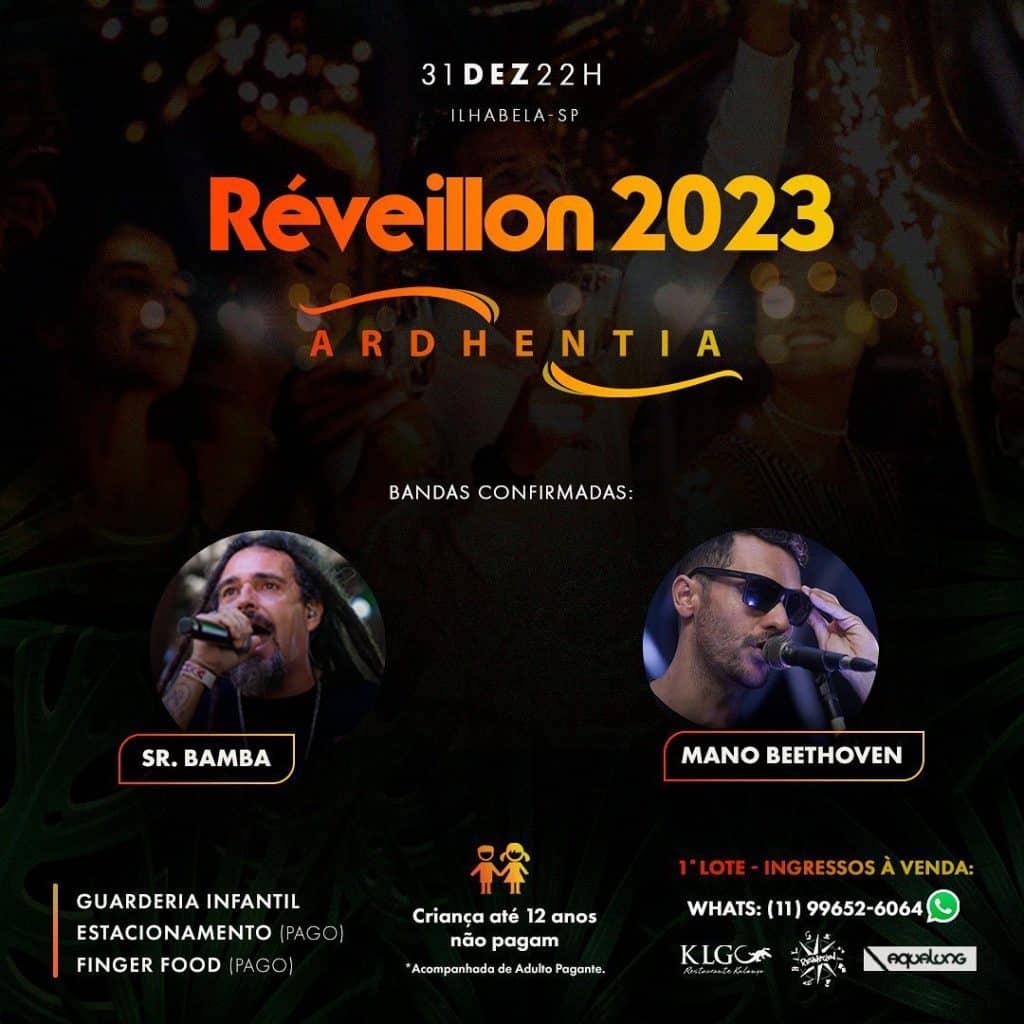 Réveillon Shopping Ardhentia 2023 - Fim de ano em ilhabela