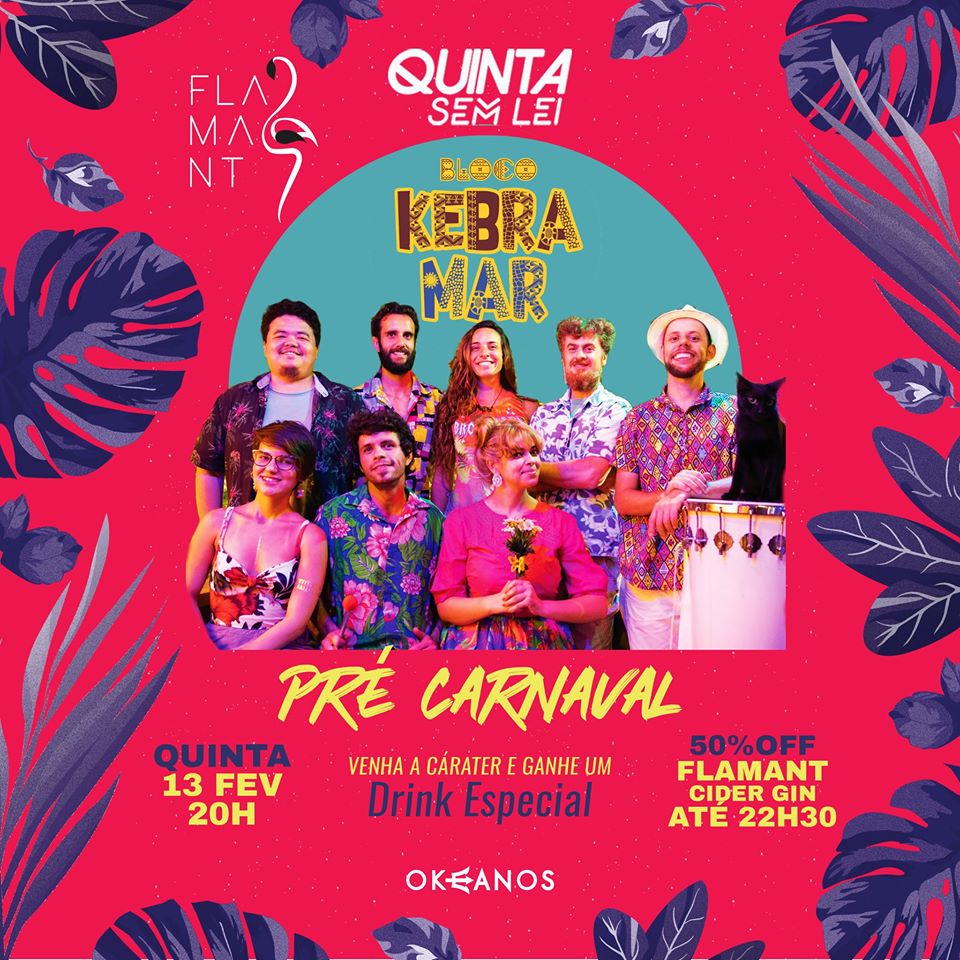 Pré-Carnaval no Okeanos com Bloco Kebramar Ilhabela
