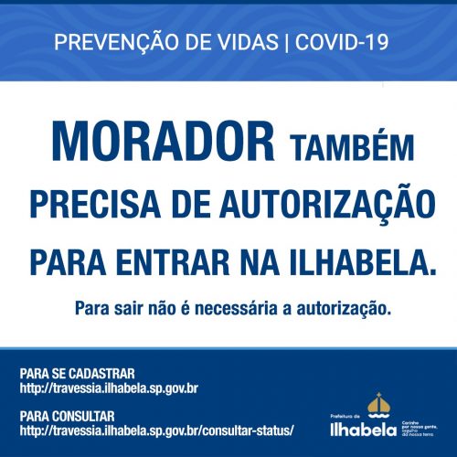 Moradores também precisam de autorização para travessia de balsa entre São Sebastião e Ilhabela