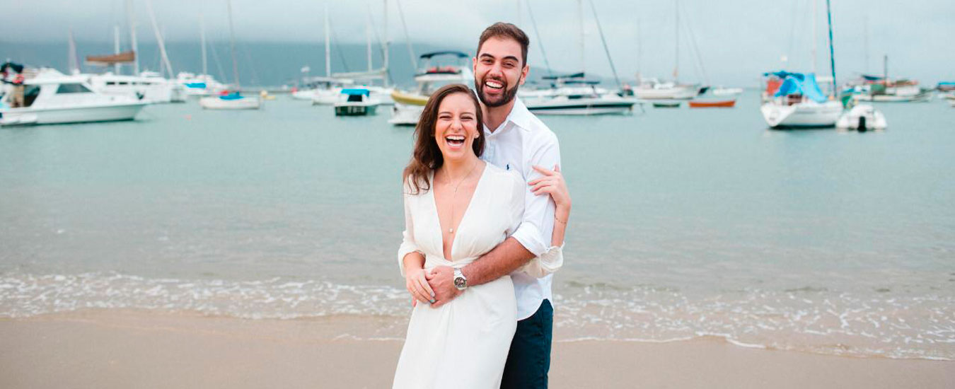 Thamires e Rafael - Ensaio pré-casamento em Ilhabela - Noivos tiveram que adiar casamento pela pandemia de coronavírus