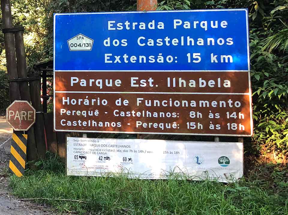 Entrada do Parque Estadual de Ilhabela - Praia de Castelhanos - Ilhabela