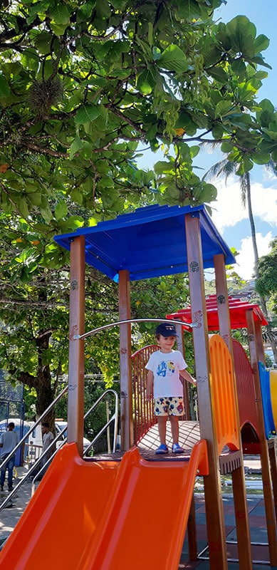 Parquinho da Praia de Santa Tereza - Ilhabela com crianças - Mastump