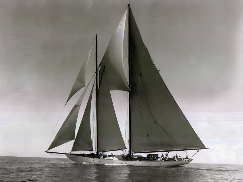 Atrevida na década de 20 (foto: MCP Yachts)