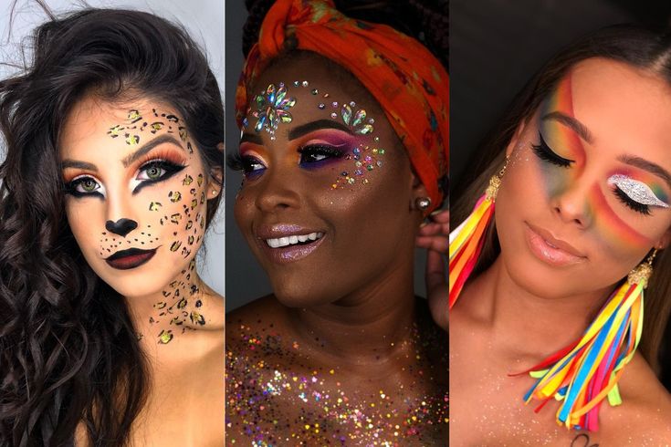 Ideias de maquiagem para o Carnaval (Fonte: Pinterest)