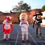 Ilhabela recebeu mascotes do Brasileirão para jogo Futebol Fantasia