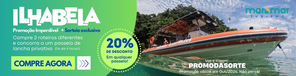 Passeio de barco em Ilhabela - 20% de desconto