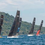 1ª Etapa da Copa Mitsubishi – Circuito Ilhabela de Vela Oceânica 2025. Flotilha de C30 em Ilhabela (Aline Bassi/Balaio de Ideias)