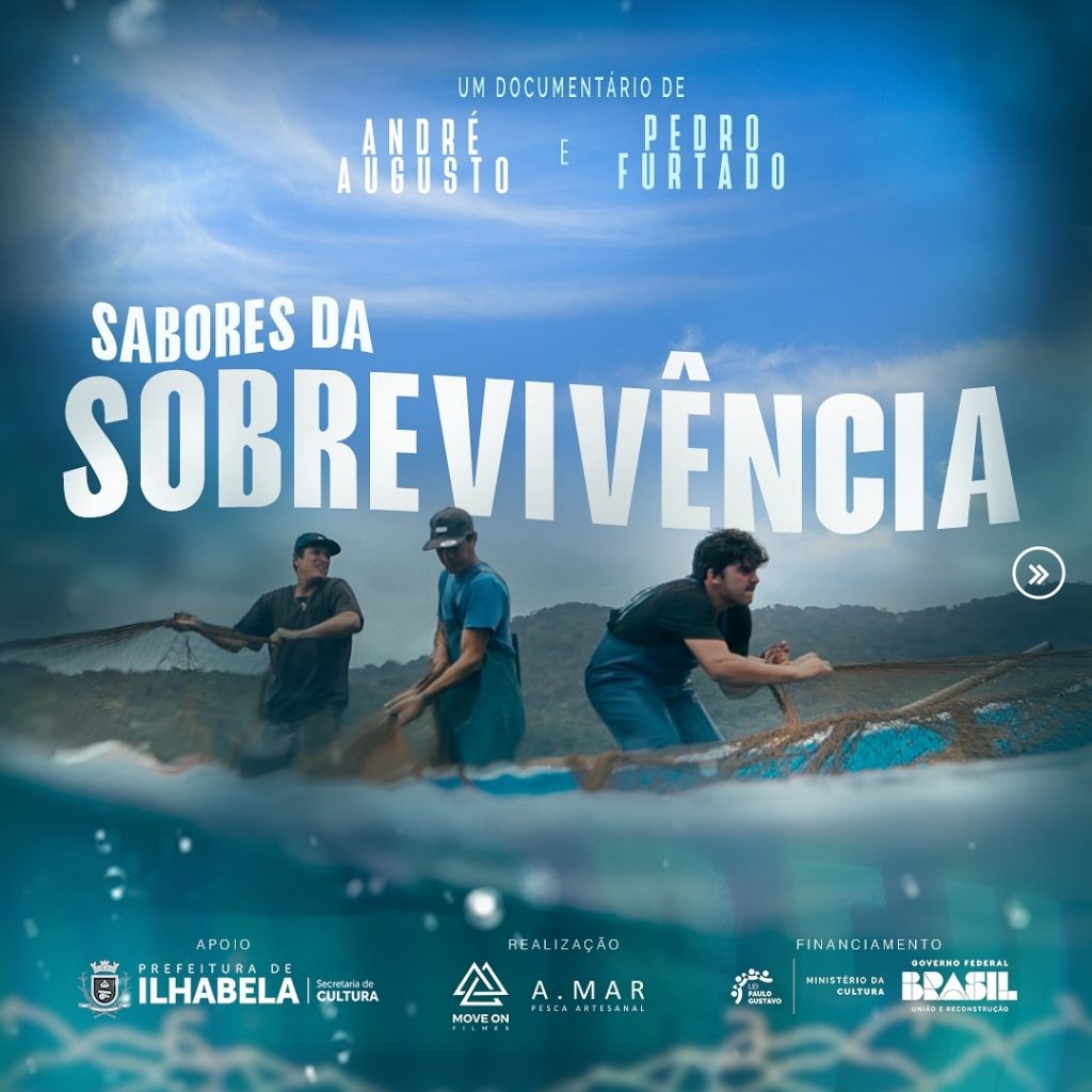 Prefeitura de Ilhabela promove sessão especial do Cine Villa Bella & Clube com exibição do documentário "Sabores da Sobrevivência", sobre pesca artesanal no Bonete