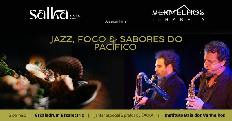 Concerto Escaladrum - Instituto Baía dos Vermelhos - com jantar do Salka Mar e Fogo, restaurante em Ilhabela