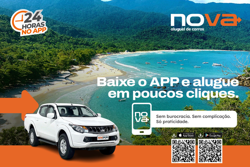 Nova Aluguel de Carros por app em Ilhabela com atendimento 24 horas pelo whatsapp