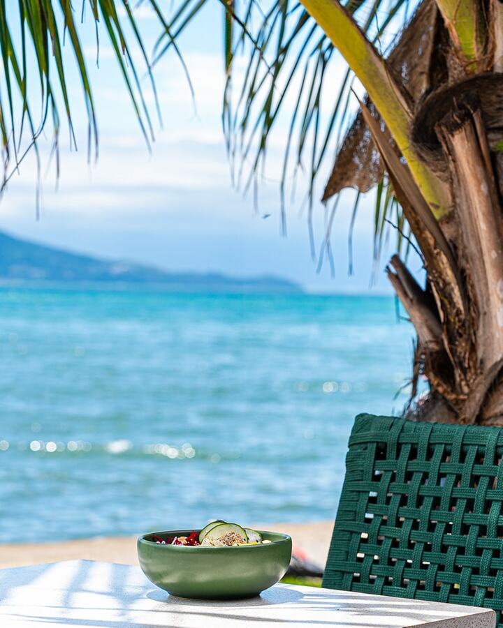 Tea Connection tem vista espetacular para o mar no Mares Ilha Mall