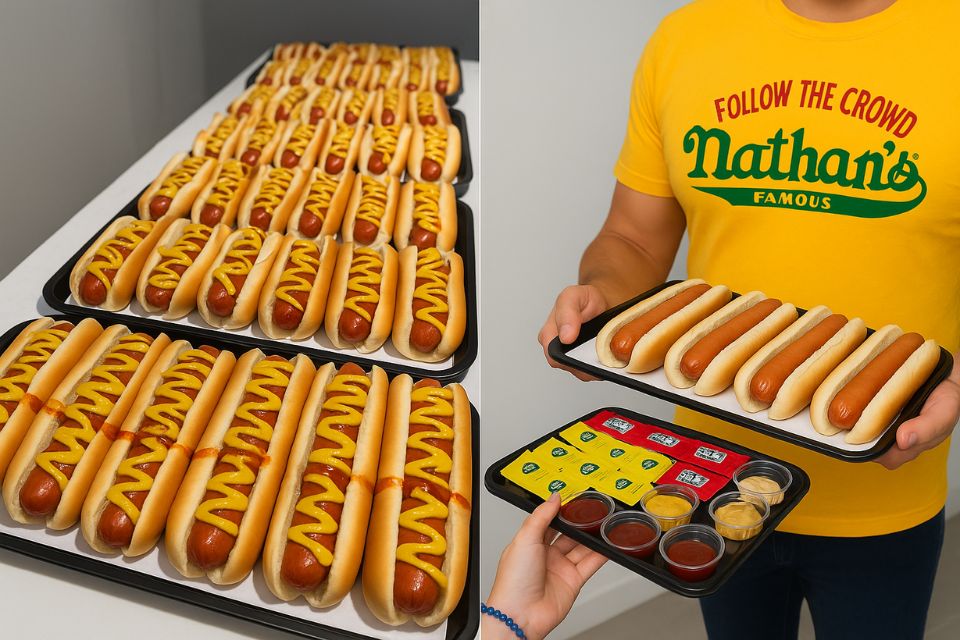 Catering para Eventos - Buffet Ilhabela - Hot Dog Nathan's para festas e casamentos em Ilhabela