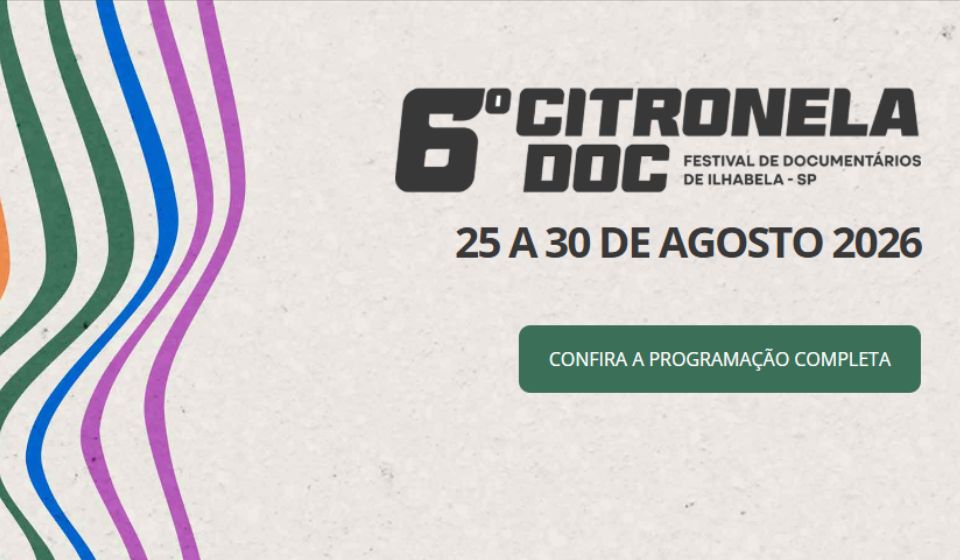 Citronela Doc 2026: programação completa do Festival de Documentários de Ilhabela
